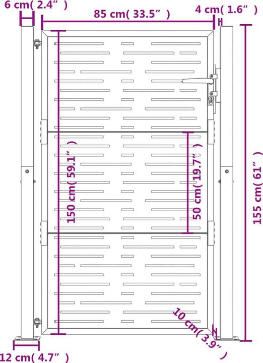Produktbild vidaXL Gartentor