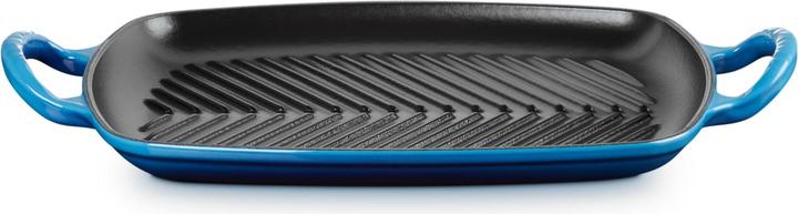 Actual product image Le Creuset GRILL PLATE RECTANGULAR SIG 30 CM Azure