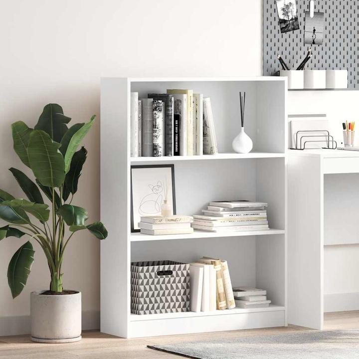 Produktbild VidaXL Bücherregal Regal Standregal Büroregal Aktenregal Aufbewahrungsregal Weiss (80 x 24 x 109 cm)