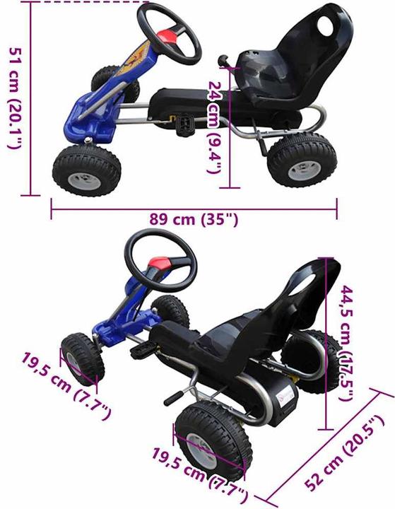 Produktbild vidaXL Gokart