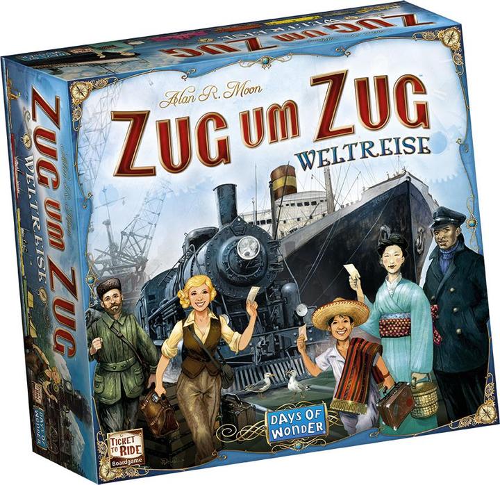Asmodée Zug um Zug Weltreise (Deutsch)