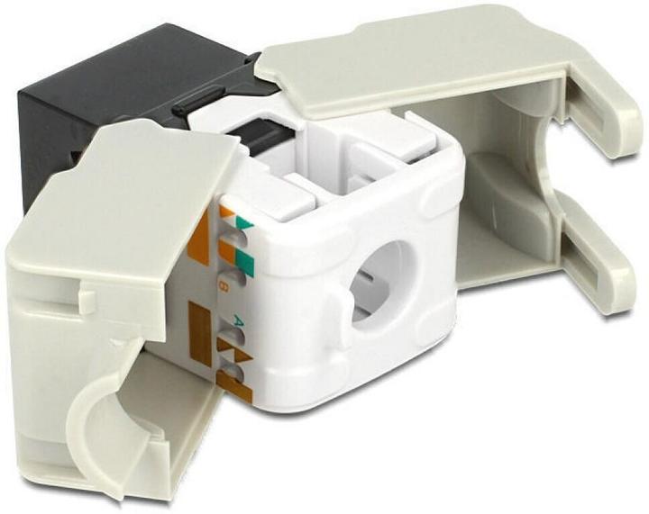 Produktbild Delock Keystone Modul Cat.6, UTP, schwarz (Keystone Modul)