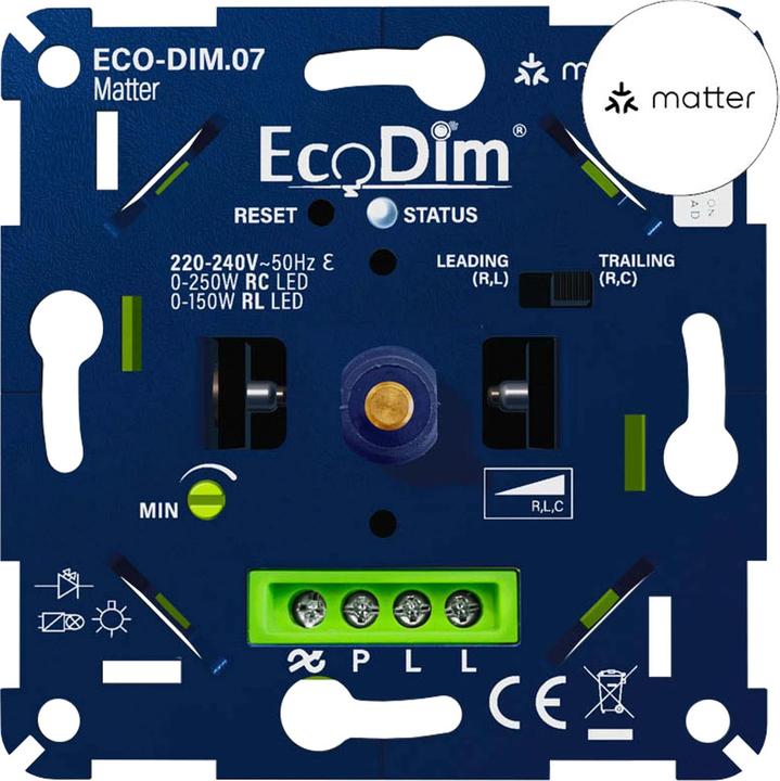 Produktbild EcoDim Draaidimmer Basic Matter