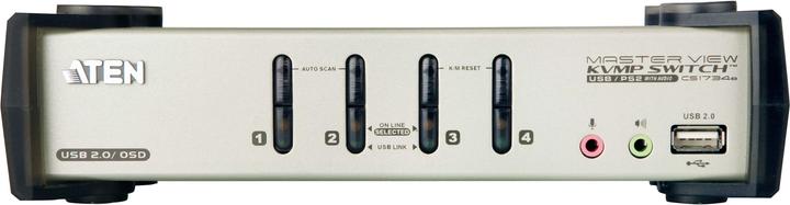 Produktbild Aten CS1734B, 4-Port KVM Switch mit 2 Port USB Hub