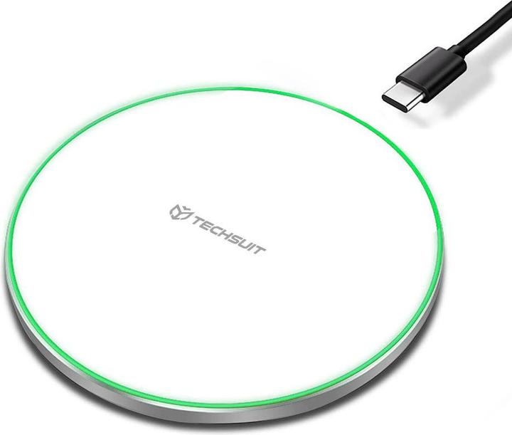 Produktbild Techsuit - Wireless Charger Premium (CHWR031) - RGB Colors, 15W, 3A - White (15 W)