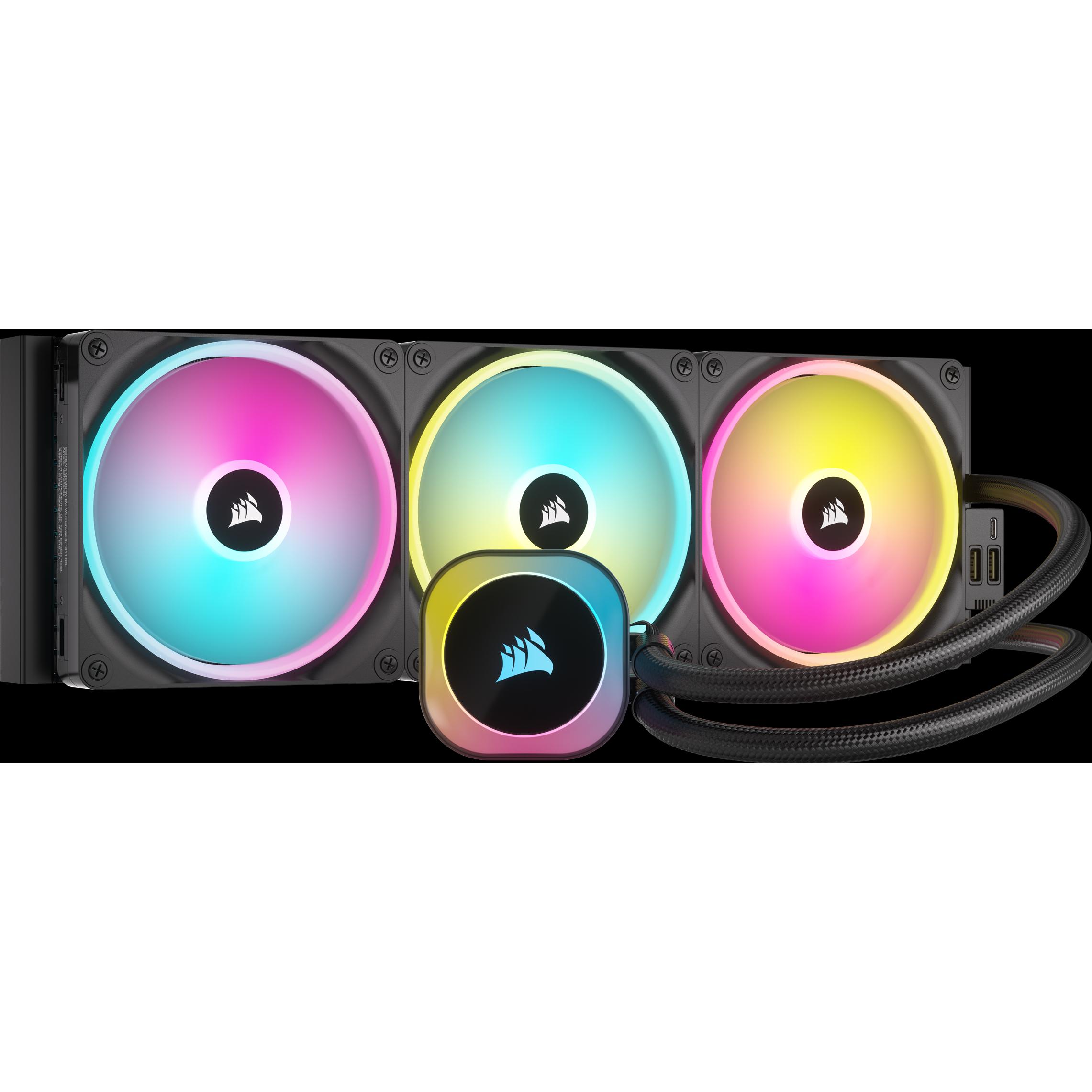 Corsair iCUE LINK H170i RGB AIO, CPU Wasserkühler, Schwarz