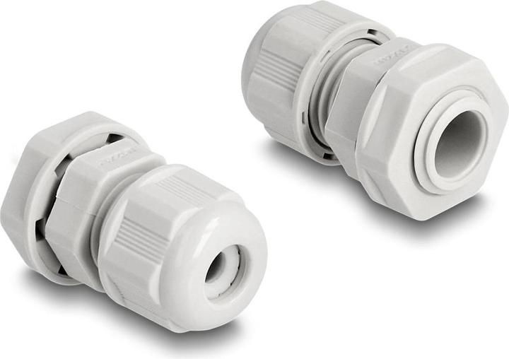 Actual product image Delock Cable gland M12, gray 2 pieces