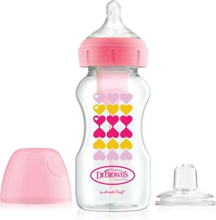 Image du produit Dr Browns Options Dr. Brown's + Anti-colic | Bouteille à Sippy Starter Kit Bh 270ml Pink