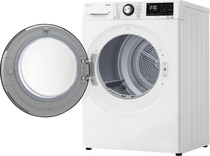 Image du produit LG Sèche-linge Rh90v9avbn Thinq White e (9 kg, Droite)