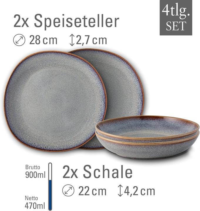 Produktbild Like. by Villeroy & Boch like Villeroy & Boch Lave beige Tafelset 4tlg (4 Stk.)