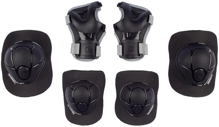Produktbild Nijdam Protector set for kids NEO NERO N61EC01 S Black/Grey (S, Knieschoner, 6 Stück)