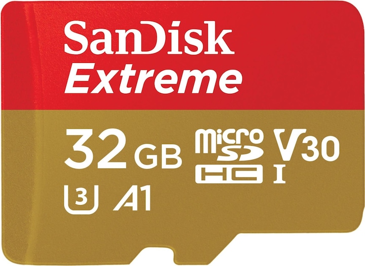 Productafbeelding SanDisk microSDHC Action SC 32GB Extr.100MB A1 (32 GB, microSDHC, U3, UHS-I)