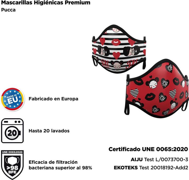 Produktbild My Other Me Hygienische Maske Pucca 2 Stück (2x)