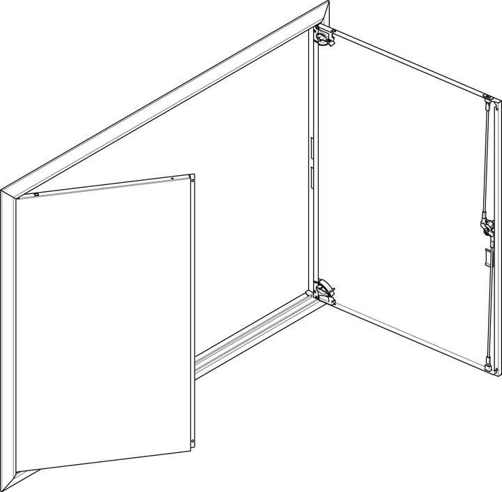 Produktbild ABN ESPRO Blendrahmen mit Volltüre GBRU45T f. UP-Flachverteiler 4x5reihig