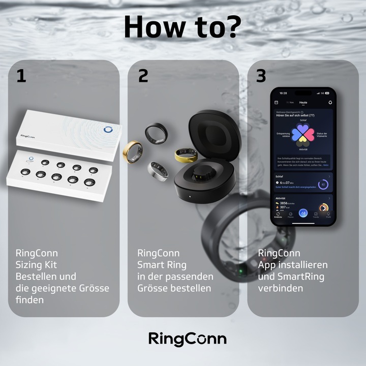 Produktbild RingConn Smart Ring (Gen2) (10, Silver)