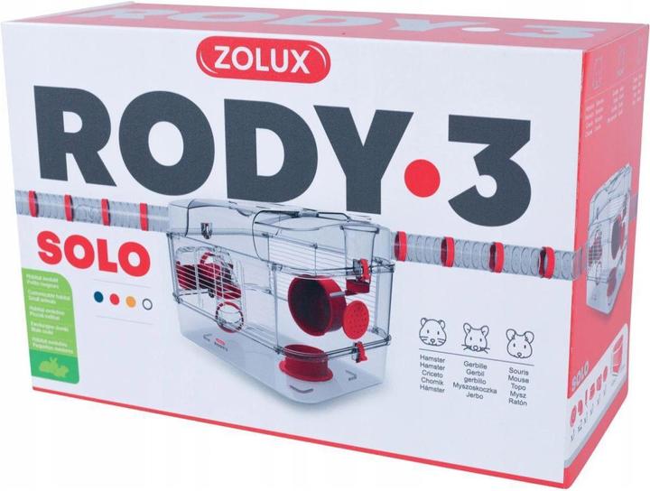 Actual product image Zolux cage RODY3 SOLO, red