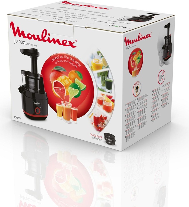 Immagine prodotto Moulinex ZU150810 Estrattore di Succo a Freddo, Facile da Pulire, Lavabile in Lavastoviglie, 150 W