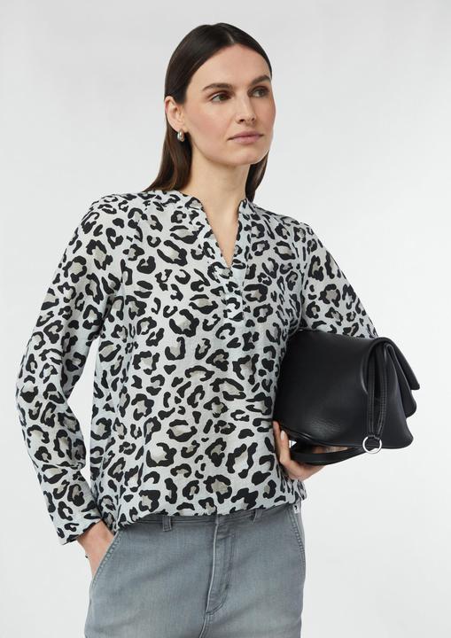 Image du produit Comma Bluse Strukturierte Tunikabluse mit Raglan-Ärmeln (38)