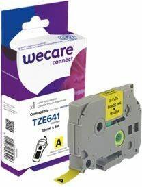 Actual product image Wecare Writing tape compatible with BROTHER TZE-641 black on yellow (1.80 cm, Yellow)