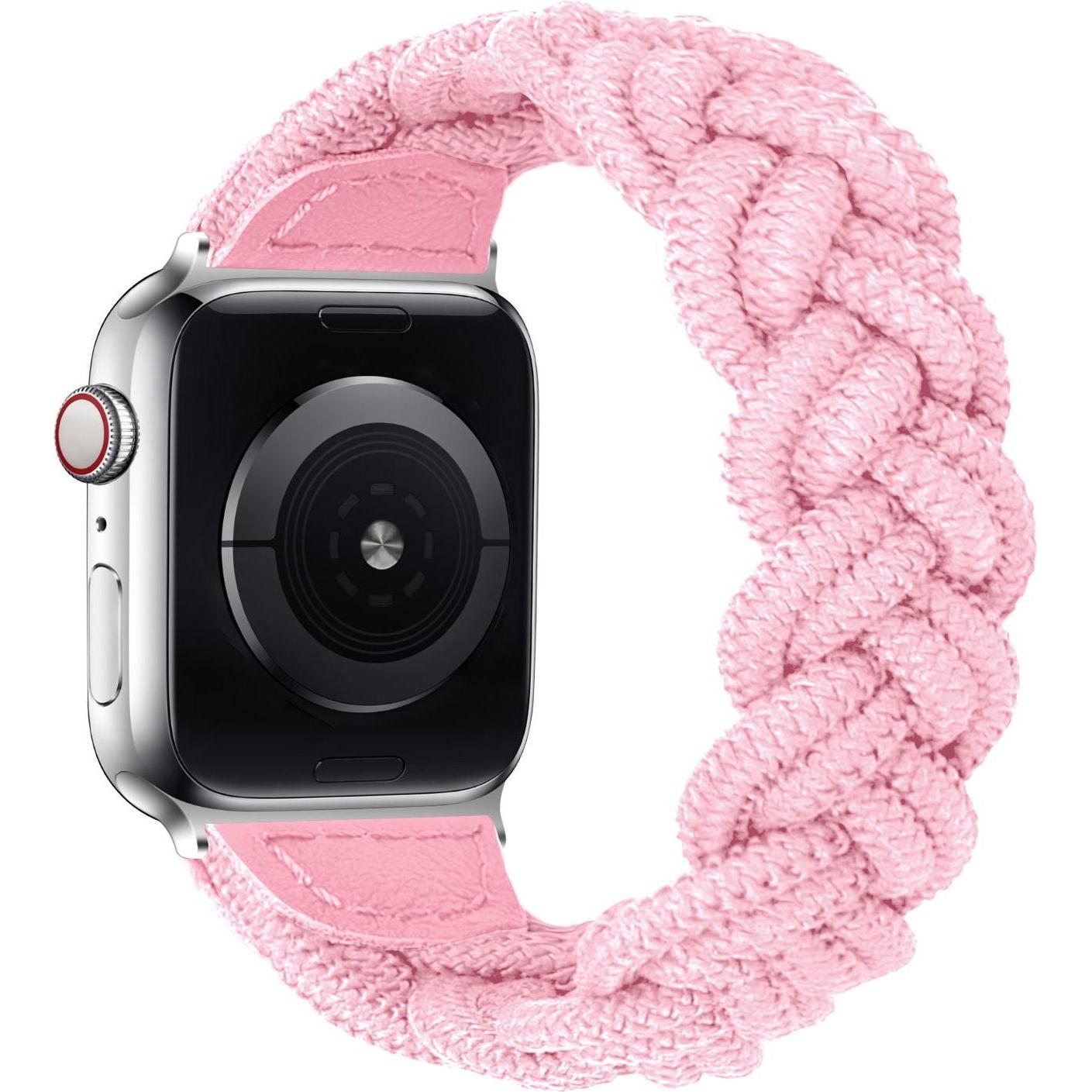 Strap-it Nylonarmband (Nylon, Apple Watch), Uhrenarmband, Rosa