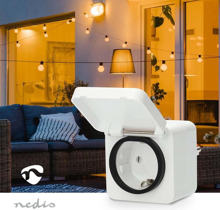 Produktbild Nedis SmartLife Smart Stecker Zigbee 3.0 | IP44 | Leistungsmesser | 3680 W | Type F (CEE 7/7) | -10