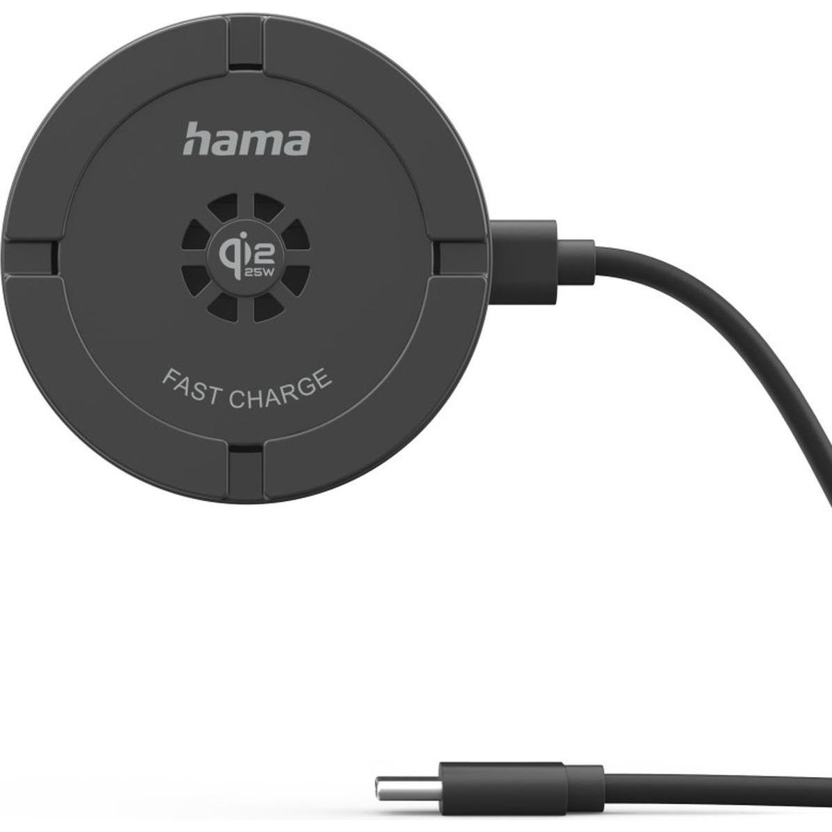 Hama Wireless QI2 25W-Charger Cooling Oplaadpad 25 W Black (25 W), Caricabatteria senza fili, Nero
