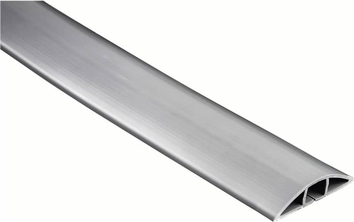Immagine prodotto Hama Canalina flessibile per cavi, autoadesiva, semicircolare, 180 x 6 x 1 cm, PVC, grigio (Tubazione, 180 cm)