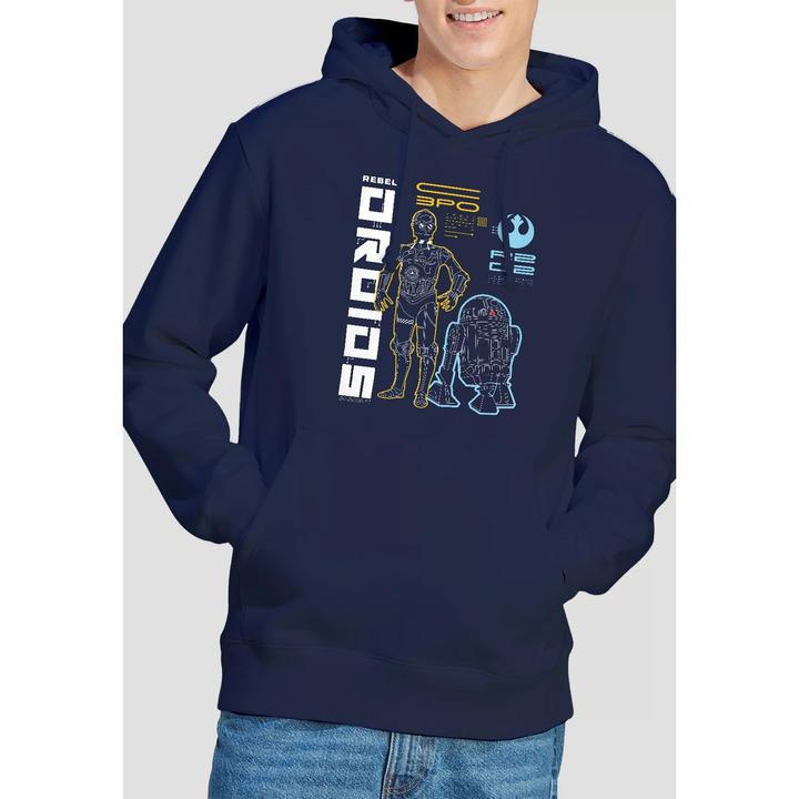 Actual product image Star Wars Mens Rebel Droids Hoodie (XL)