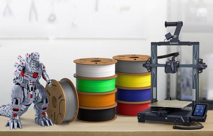 Produktbild Elegoo PLA Filament (White) (PLA, 1.75 mm, 1000 g)