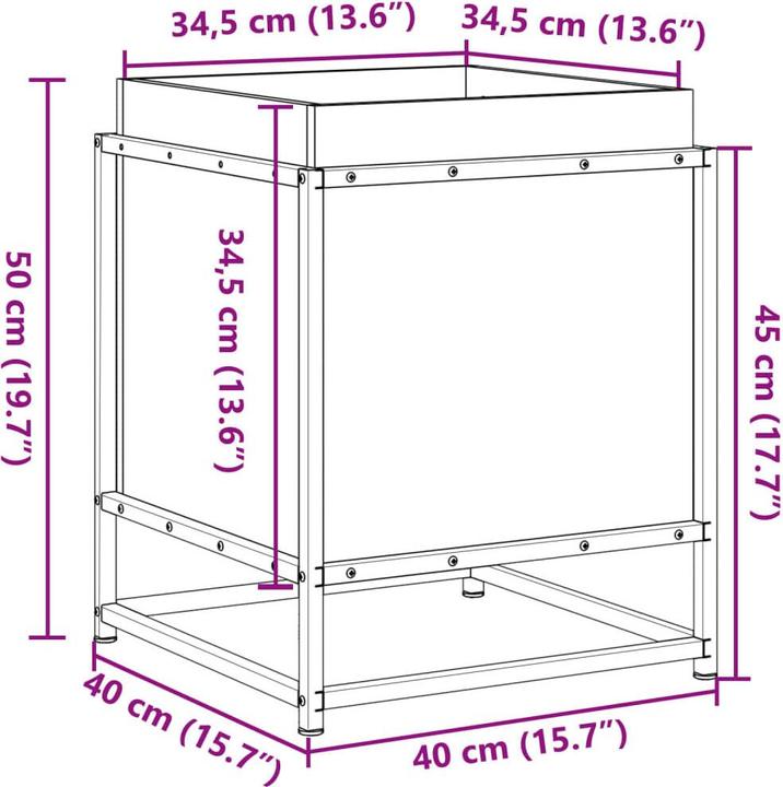 Produktbild vidaXL Pflanzkübel