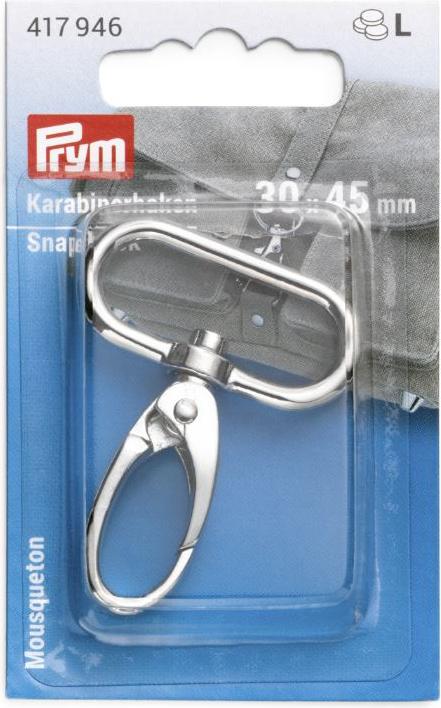 Actual product image Prym Snap hook, silver 30 x 45 mm