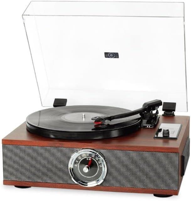 Actual product image Halterrego Platine vinyle ALL-in-one avec 2 HP intégrés / couvercle, RMS 2* 8W