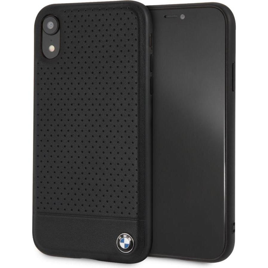 BMW Etui hardcase BMHCI61PEBOBK iPhone Xr czarny/black Signature Perforated (Apple iPhone XR) (BMHCI61PEBOBK)