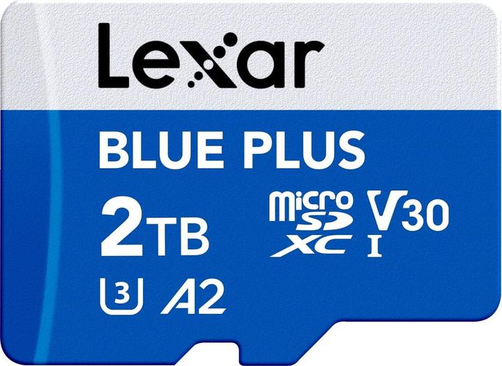 Image du produit Lexar Blue Plus MicroSD Card 2TB (2000 Go, microSDXC, U3, UHS-I)