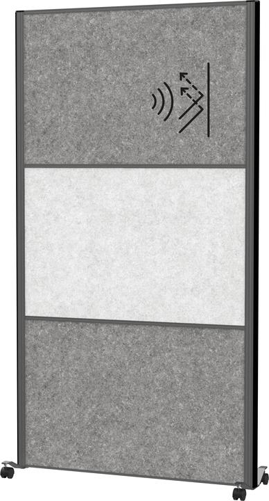 Immagine prodotto Maul Divisorio acustico MAULcocoon 9602189 grigio chiaro, grigio scuro 100,0 x 182,0 cm (100 x 182 cm)