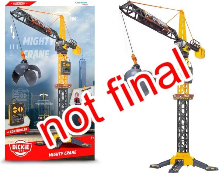Actual product image Dickie Toy crane with 360° rotation
