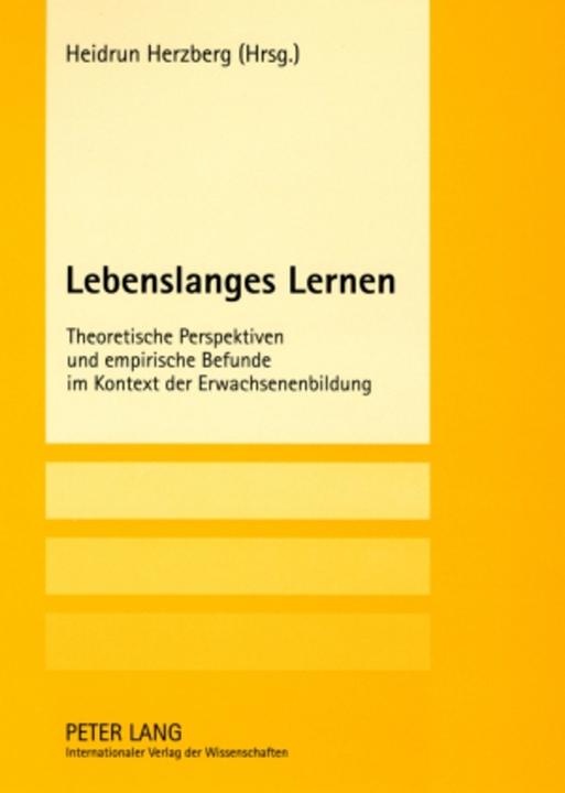 Produktbild Lebenslanges Lernen (Deutsch, 2008)
