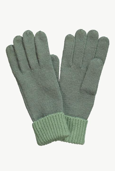 Image du produit Ulla Popken Gants à bords contrastants, en maille douce (Taille unique)