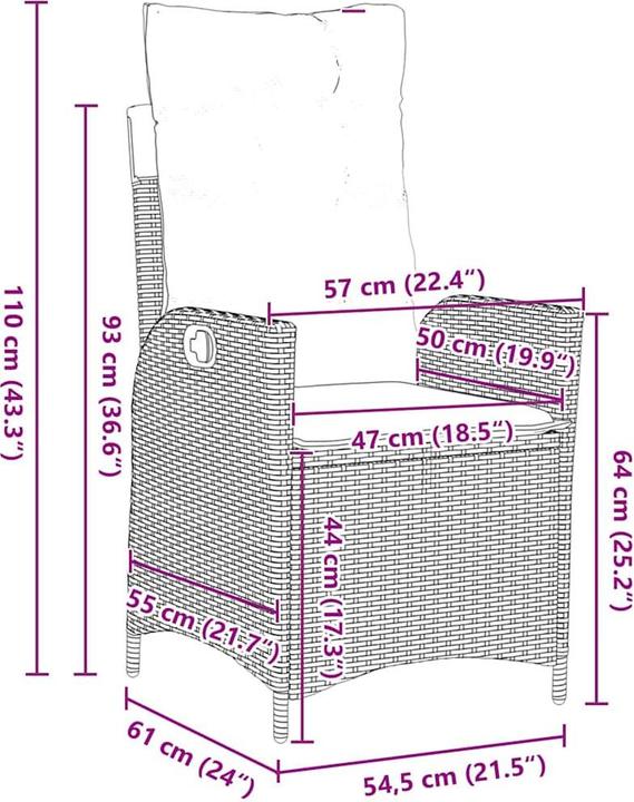 Produktbild vidaXL Garten Essgruppe