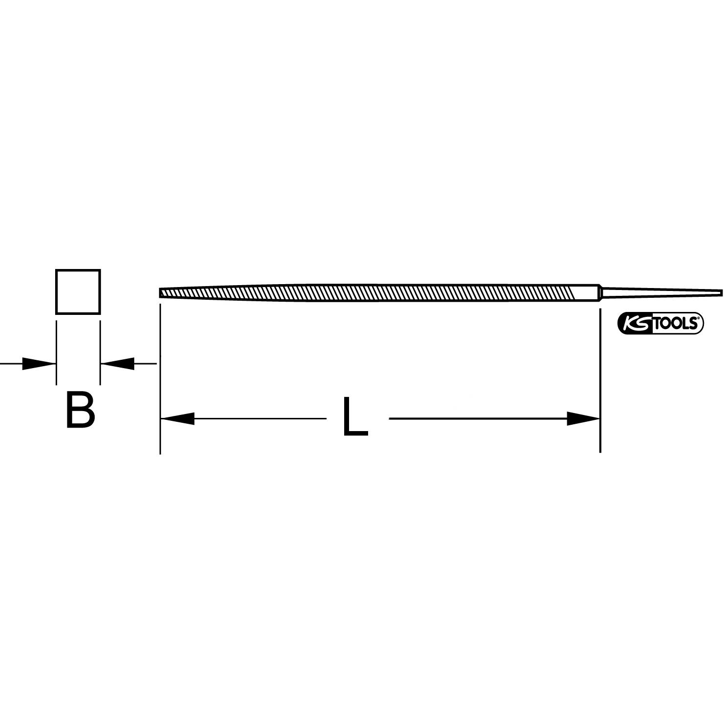 Thumbnail - KS Tools, Raspel + Feile, 161.0324 (Hieb 1, 150 mm)
