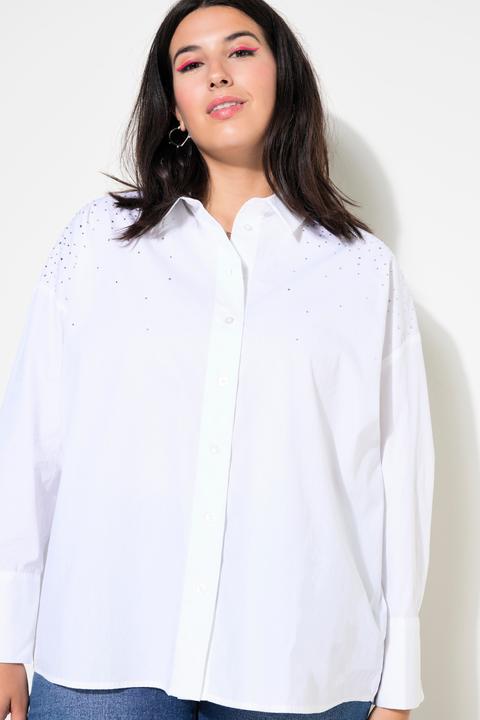 Produktbild Studio Untold Hemdbluse, oversized, Strass, Langarm (42, 44)