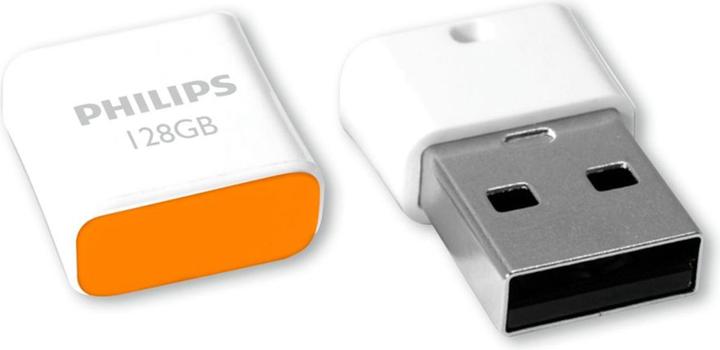 Actual product image Philips USB 2.0 128GB Pico Edition Sunrise Orange (128 GB, USB-A)