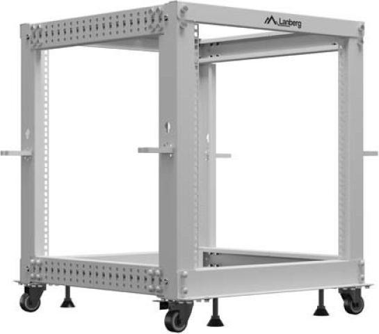 Actual product image Lanberg OFFENES RACK 19 12HE 600X600-1100 VERSTELLBAR GRAU (12 RU, 19 inch rack)
