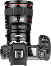 Produktbild Commlite Adapter Canon EF/EF's zu EOS R (Umkehrring, Canon RF, Canon R)