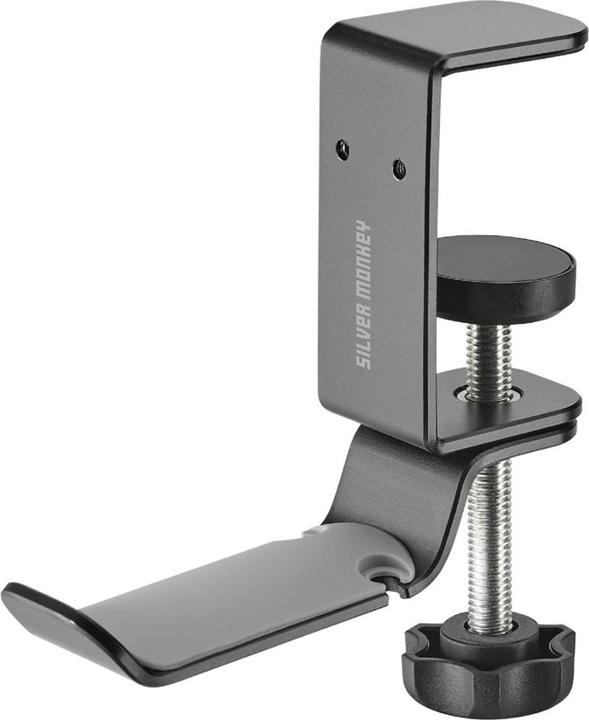 Actual product image Silver Monkey HM200 headphone holder for desk - black