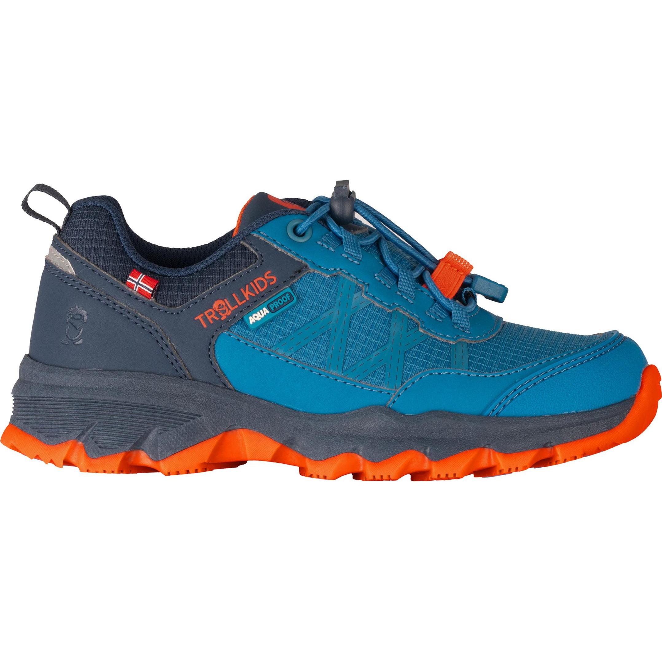 Trollkids, Unisex, Wanderschuhe, Kid's Trolltunga Hiker Low XT (34), Blau