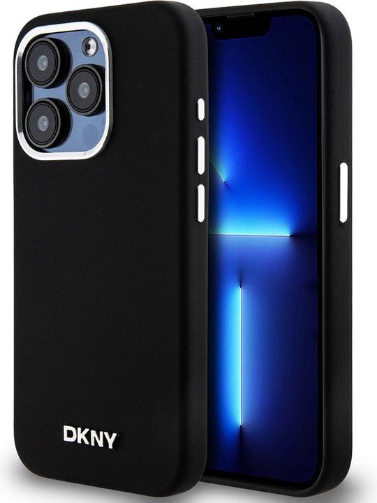 Produktbild DKNY DKHMP15LSMCHLK iPhone 15 Pro 6.1" czarny/black hardcase Liquid Silicone Small Metal Logo MagSaf (Apple iPhone 15 Pro)