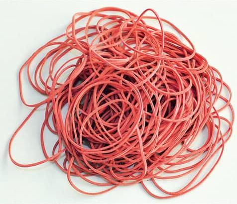 Q-Connect Anelli di gomma da 50 mm (1 pz.)