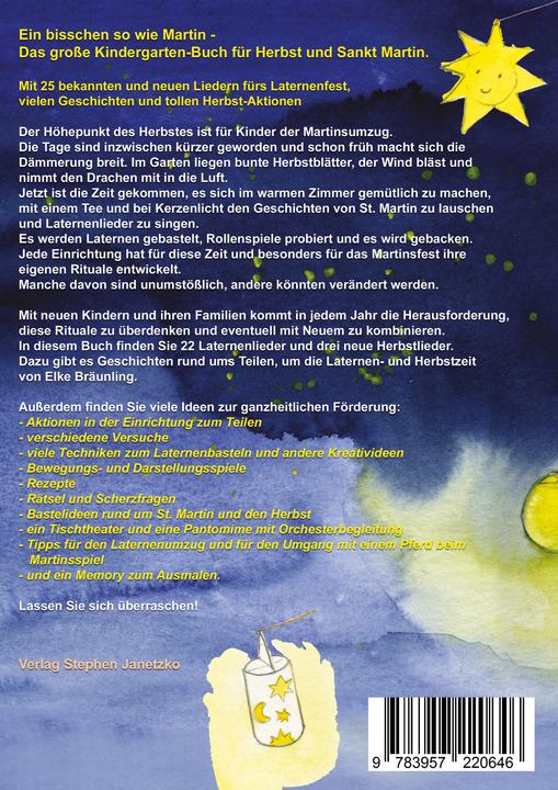 Produktbild Ein bisschen so wie Martin - Das grosse Kindergarten-Buch für Herbst und Sankt Martin (Deutsch, Christa Baumann, Stephen Janetzko, 2014)