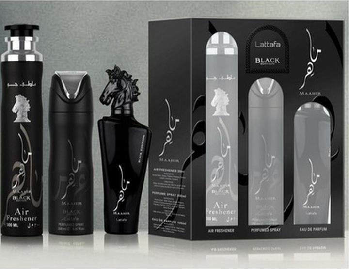 Lattafa Perfumes Maahir Black (Perfume set)